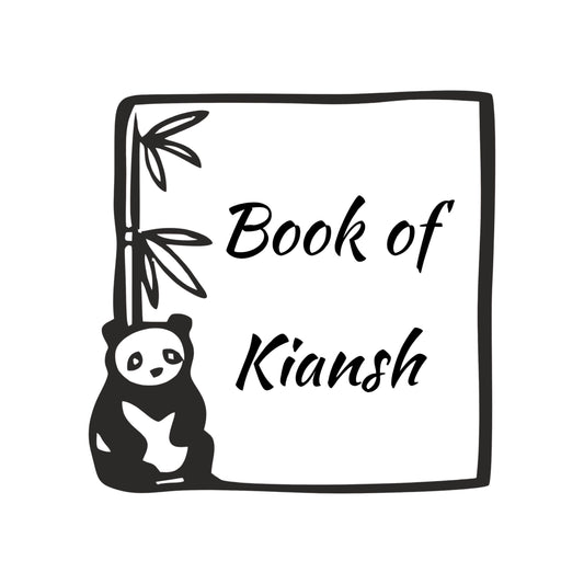 Panda lover - -Personalised Book Stamp with Your Name