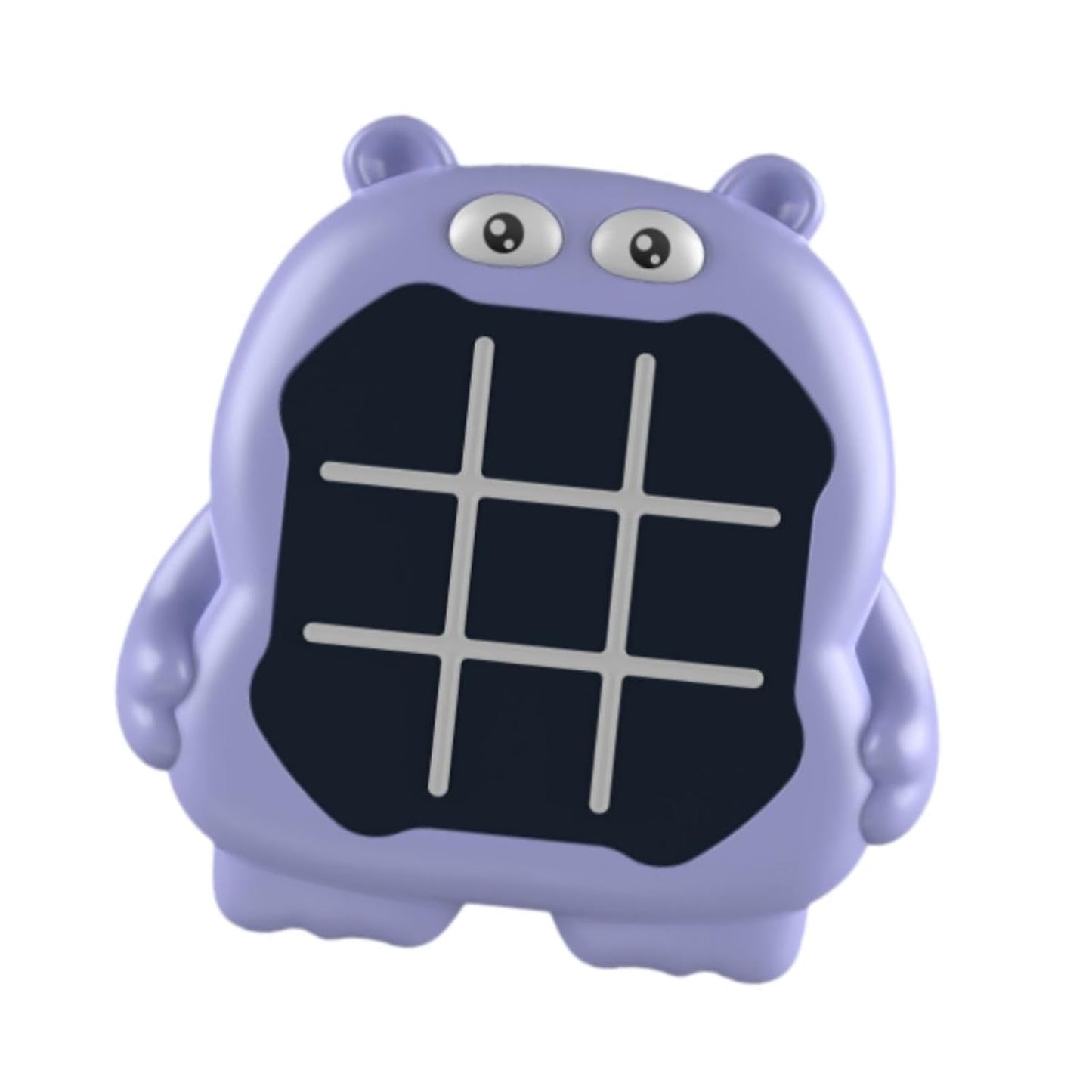 Tic Tac Toe Game, Animal-Themed 3-in-1 Handheld Puzzle Game Console, Board Games for Kids and Adults, Portable Travel Games for Car Ride, Birthday Gifts for Ages 3 (Cow)