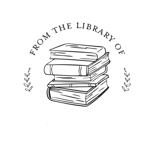 Classic Library -Personalised Book Stamp with Your Name