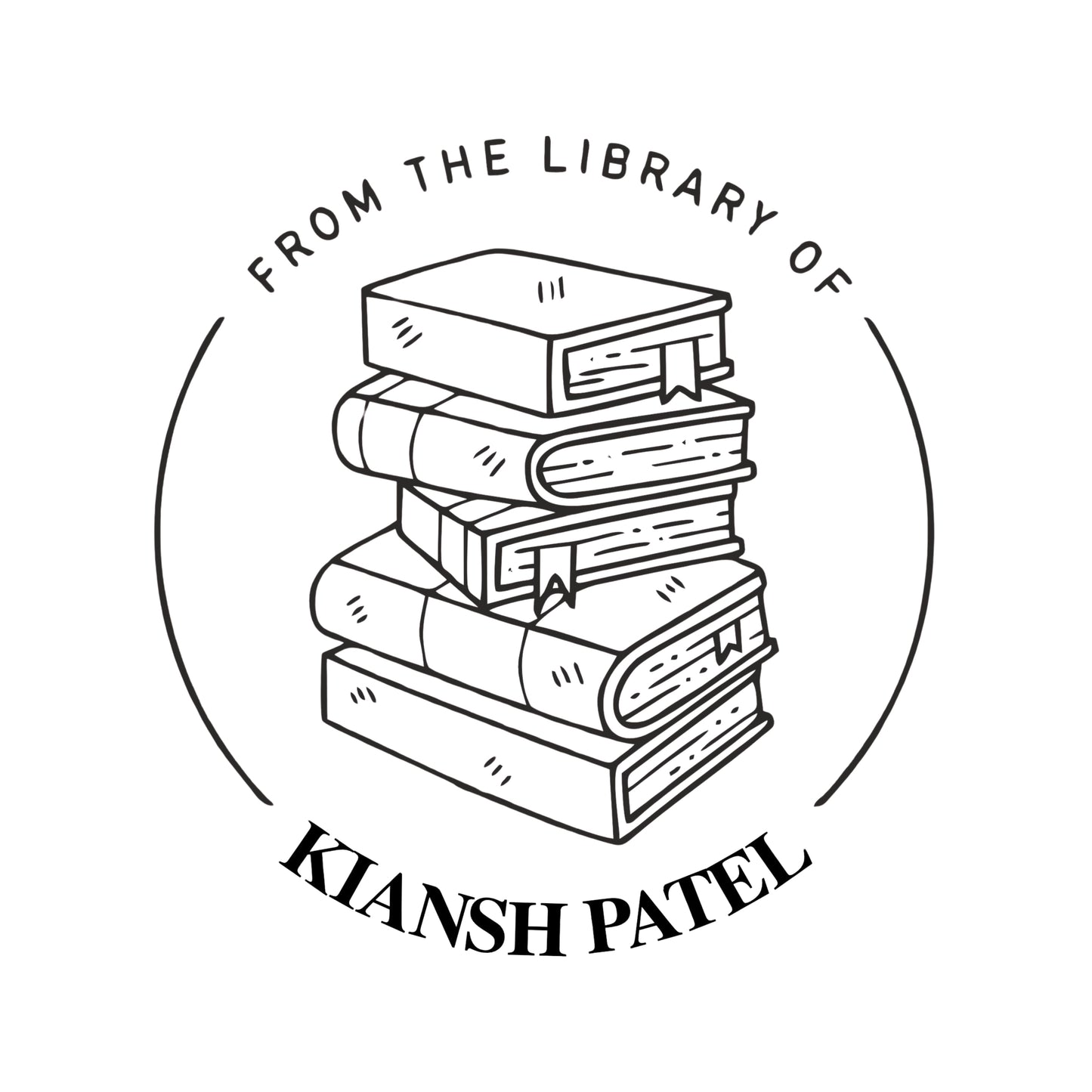 BookWorm - Personalised Book Stamp with Your Name