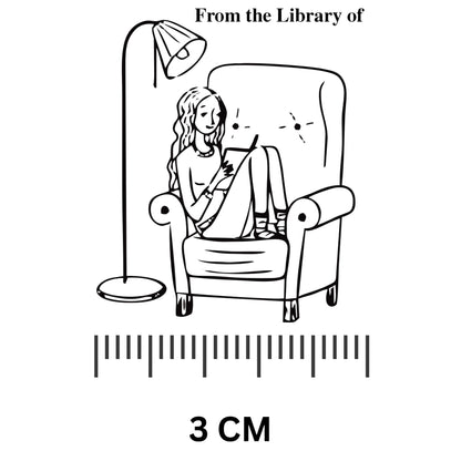 Night Reader- Personalised Book Stamp with Your Name