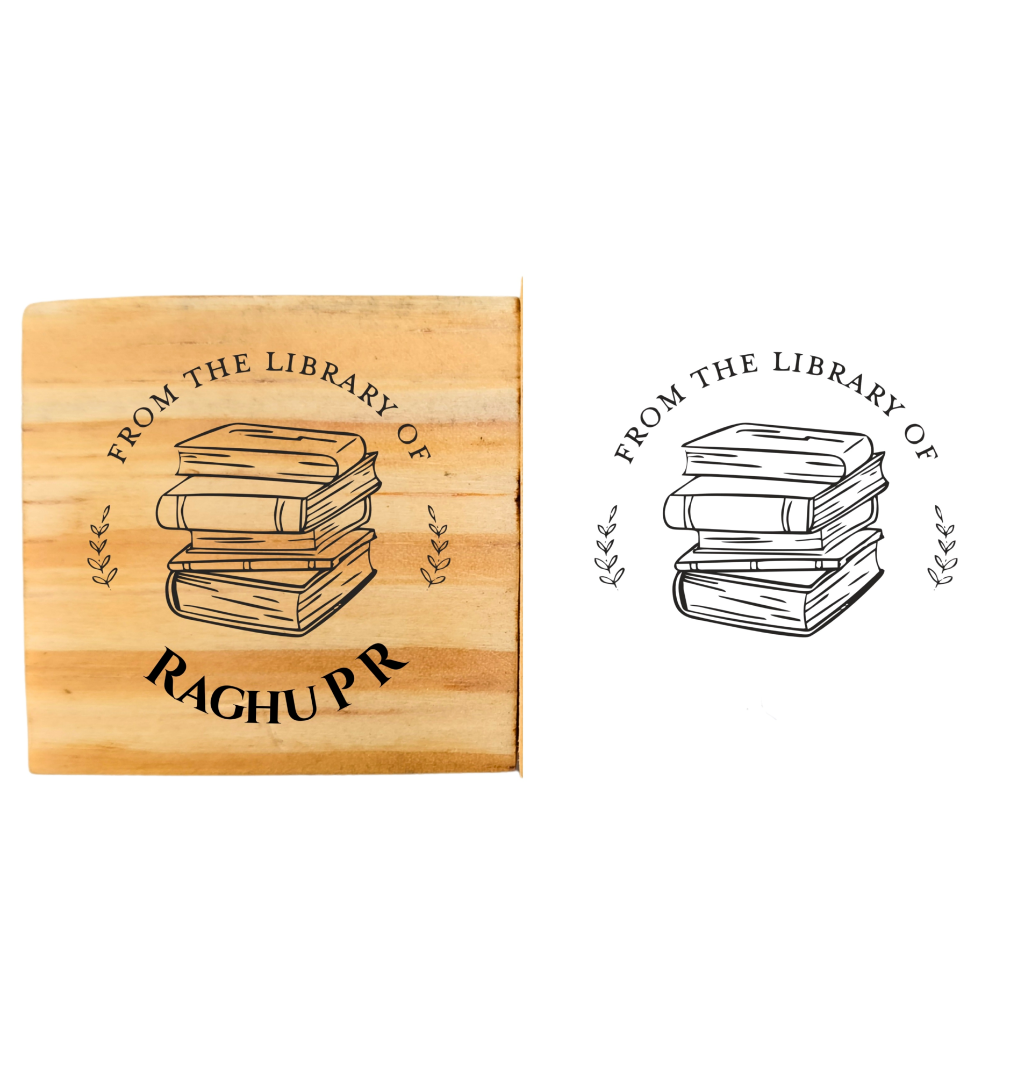 Classic Library -Personalised Book Stamp with Your Name