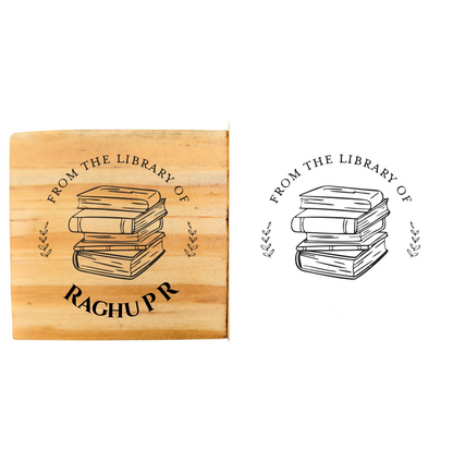 Classic Library -Personalised Book Stamp with Your Name