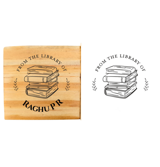 Classic Library -Personalised Book Stamp with Your Name