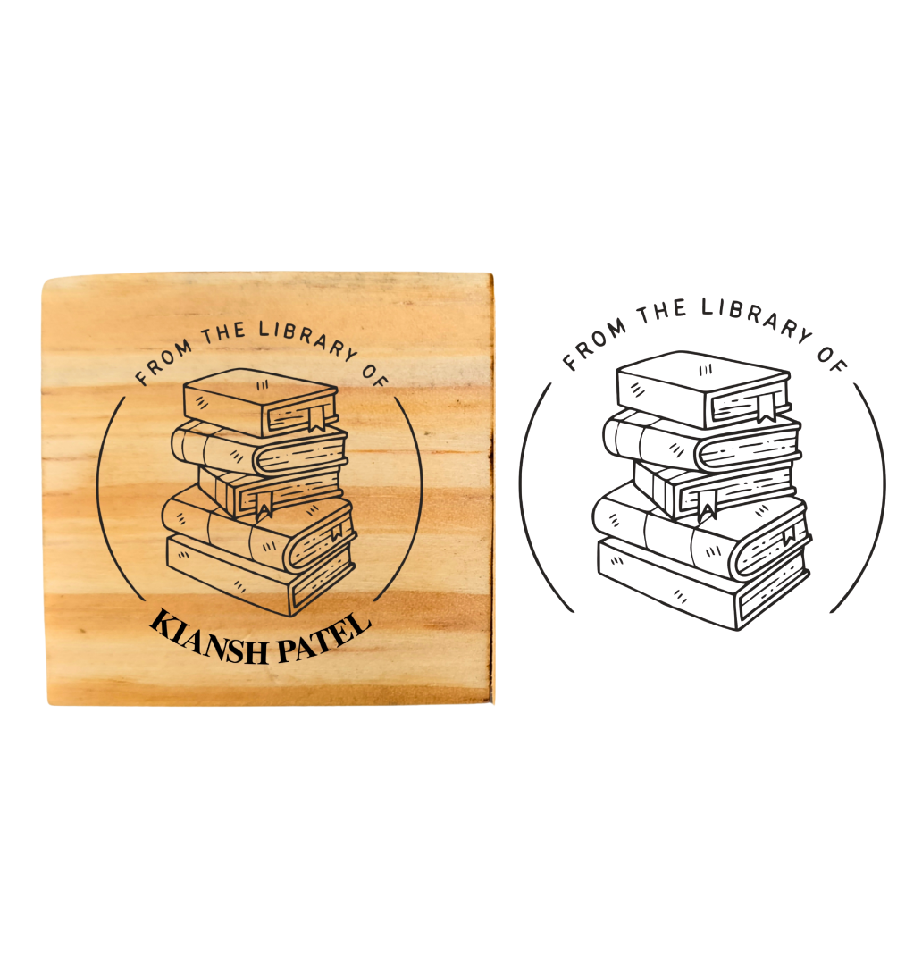 BookWorm - Personalised Book Stamp with Your Name