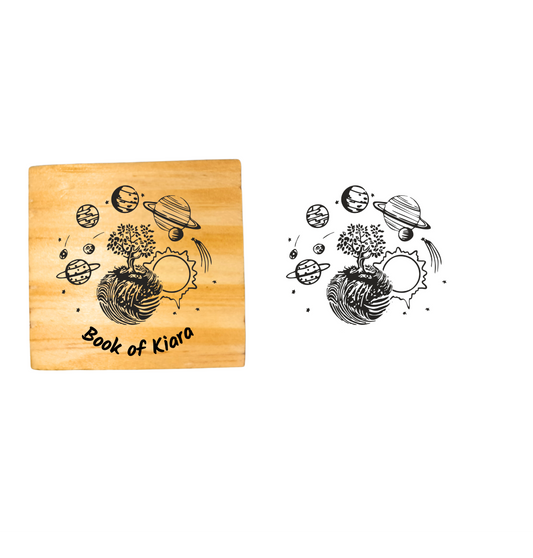 Space Dreamer -Personalised Book Stamp with Your Name