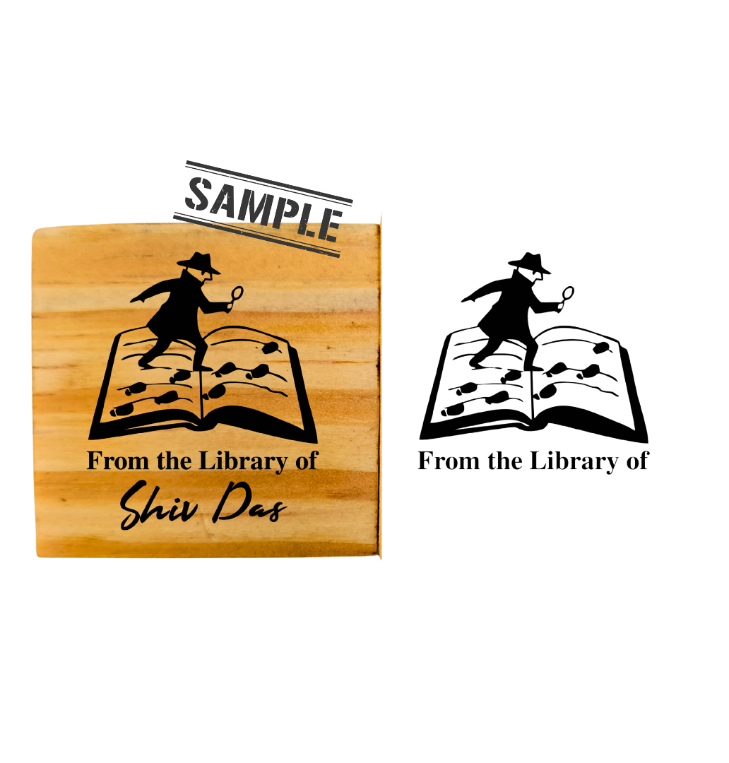 Mr Detective -Personalised Book Stamp with Your Name