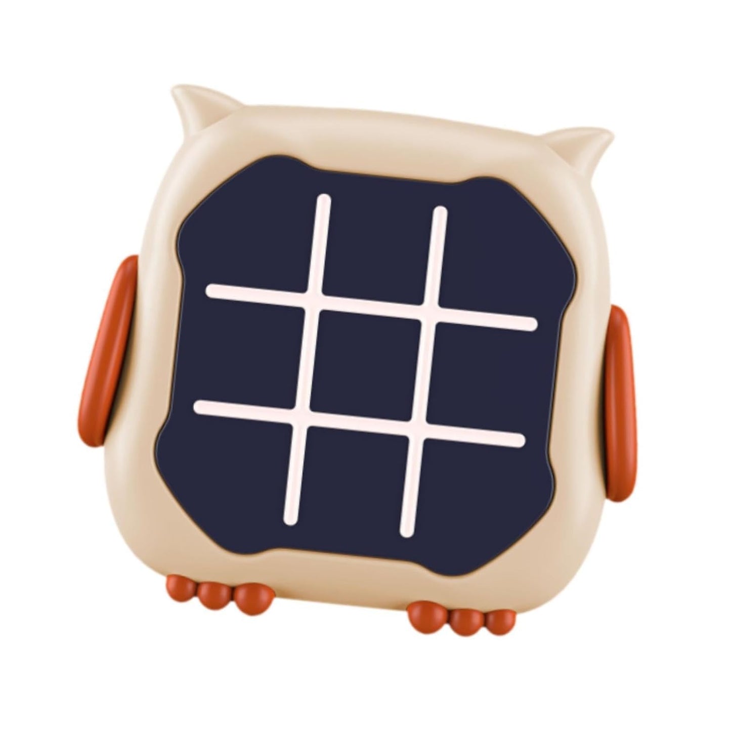 Tic Tac Toe Game, Animal-Themed 3-in-1 Handheld Puzzle Game Console, Board Games for Kids and Adults, Portable Travel Games for Car Ride, Birthday Gifts for Ages 3 (Cow)