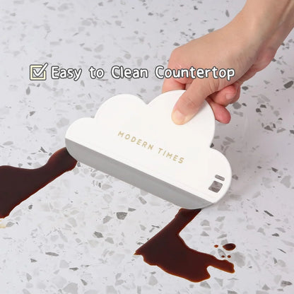 Kunya Multi Purpose Silicone Squeegee with Hanging Hook Water Blade for Cleaning Bathroom Shower Mirror Glass Kitchen Countertop Car Windows Wiper Scraper Waterblade Cleaner Tool (Pack of 2) (Round)