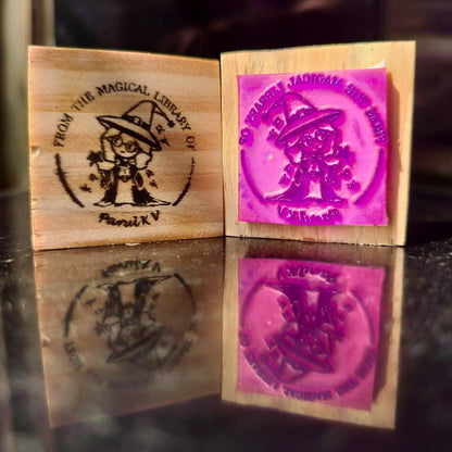 Magical Library- Personalised Book Stamp with Your Name