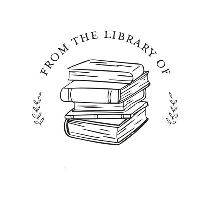 Classic Library -Personalised Book Stamp with Your Name