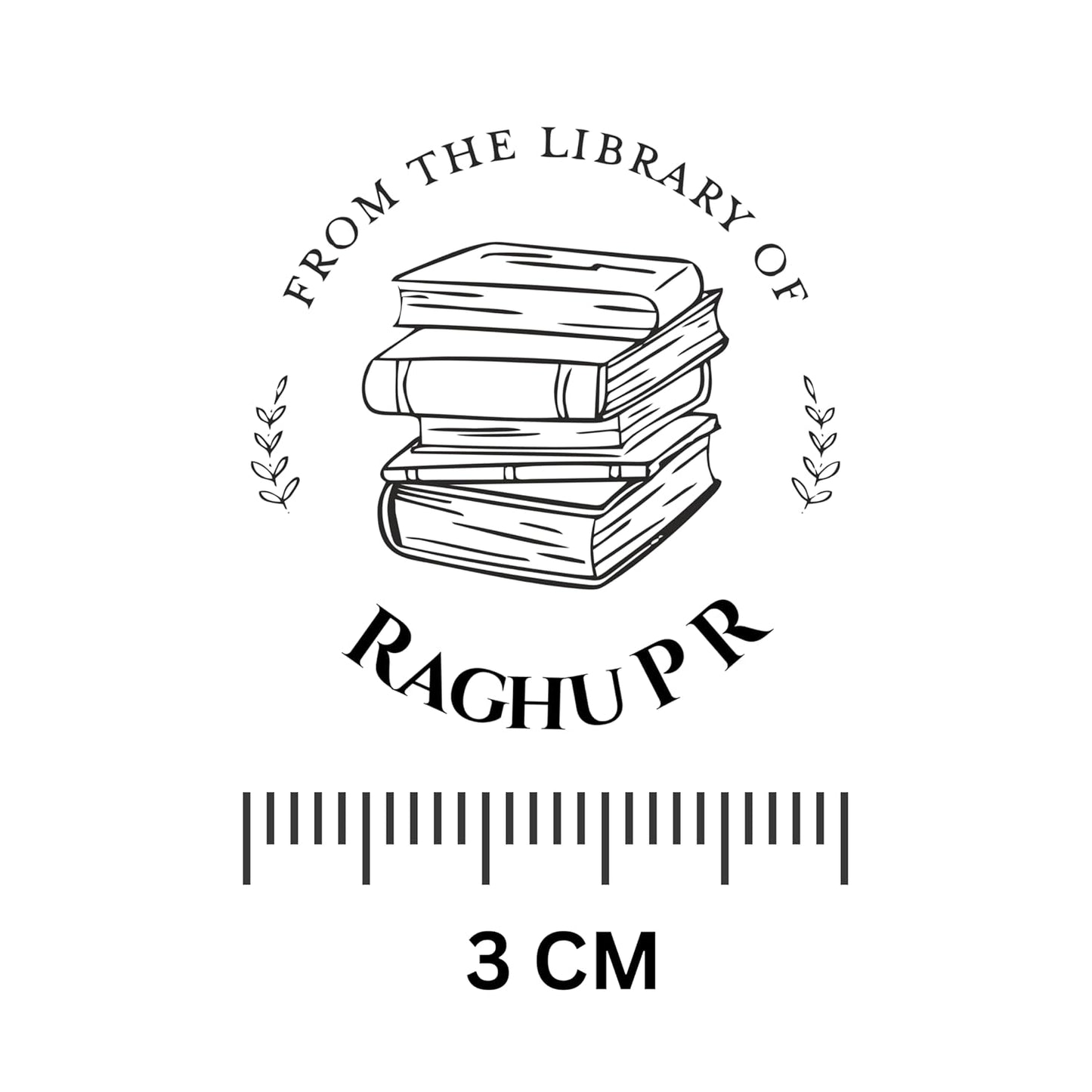Classic Library -Personalised Book Stamp with Your Name