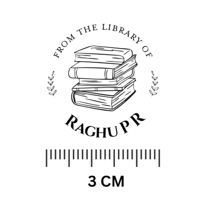 Classic Library -Personalised Book Stamp with Your Name