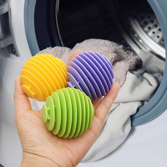 Perfect Pricee Reusable Washing Machine Laundry Dryer Balls Tangle-Free Eco-Friendly For Anti-Winding Home, Dormitory, Clothes Reduce Wrinkles From Laundry 4 Pcs Multicolor