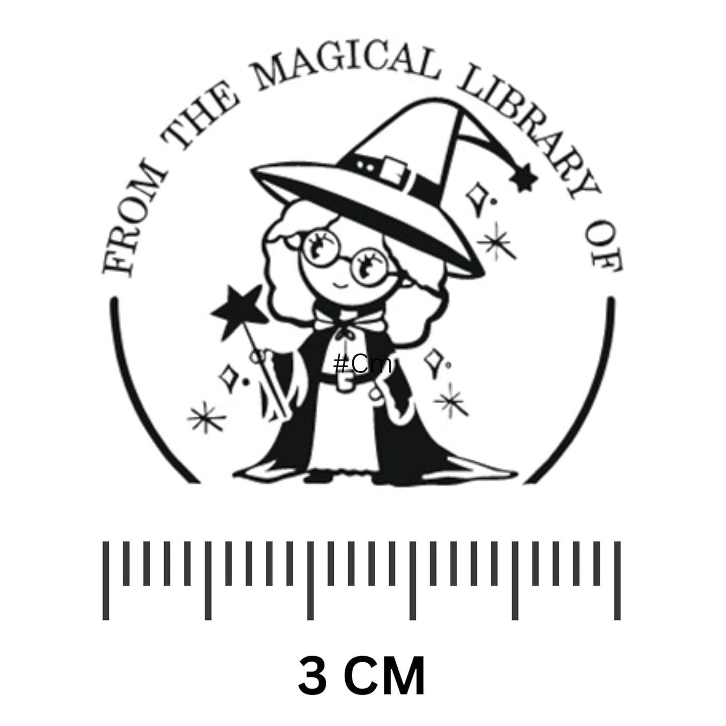 Magical Library- Personalised Book Stamp with Your Name