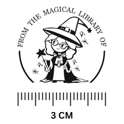 Magical Library- Personalised Book Stamp with Your Name