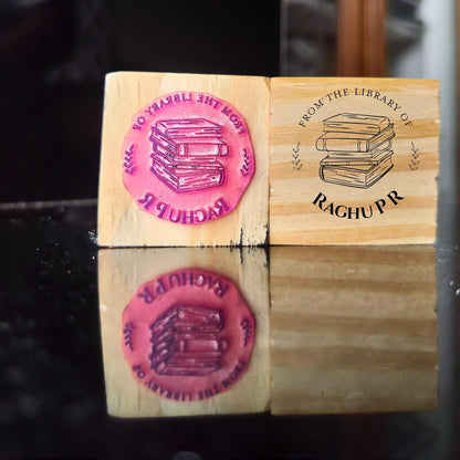 Classic Library -Personalised Book Stamp with Your Name